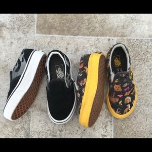 2 pr Vans Shoes, National Geo & Skate Grey Flame